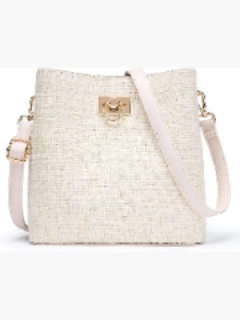 Vegan Leather Bucket Crossbody Purse with Multi Pockets for Women Fashion